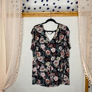 Plus Size Print Blouse
